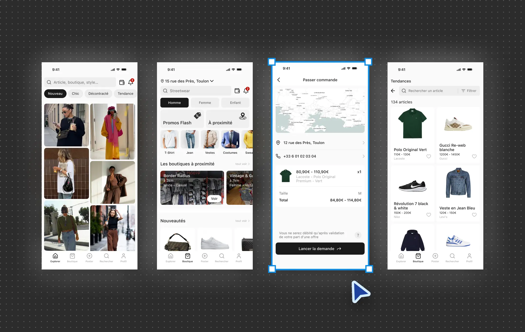Interface après la refonte UX/UI par l'agence Mirai Tech