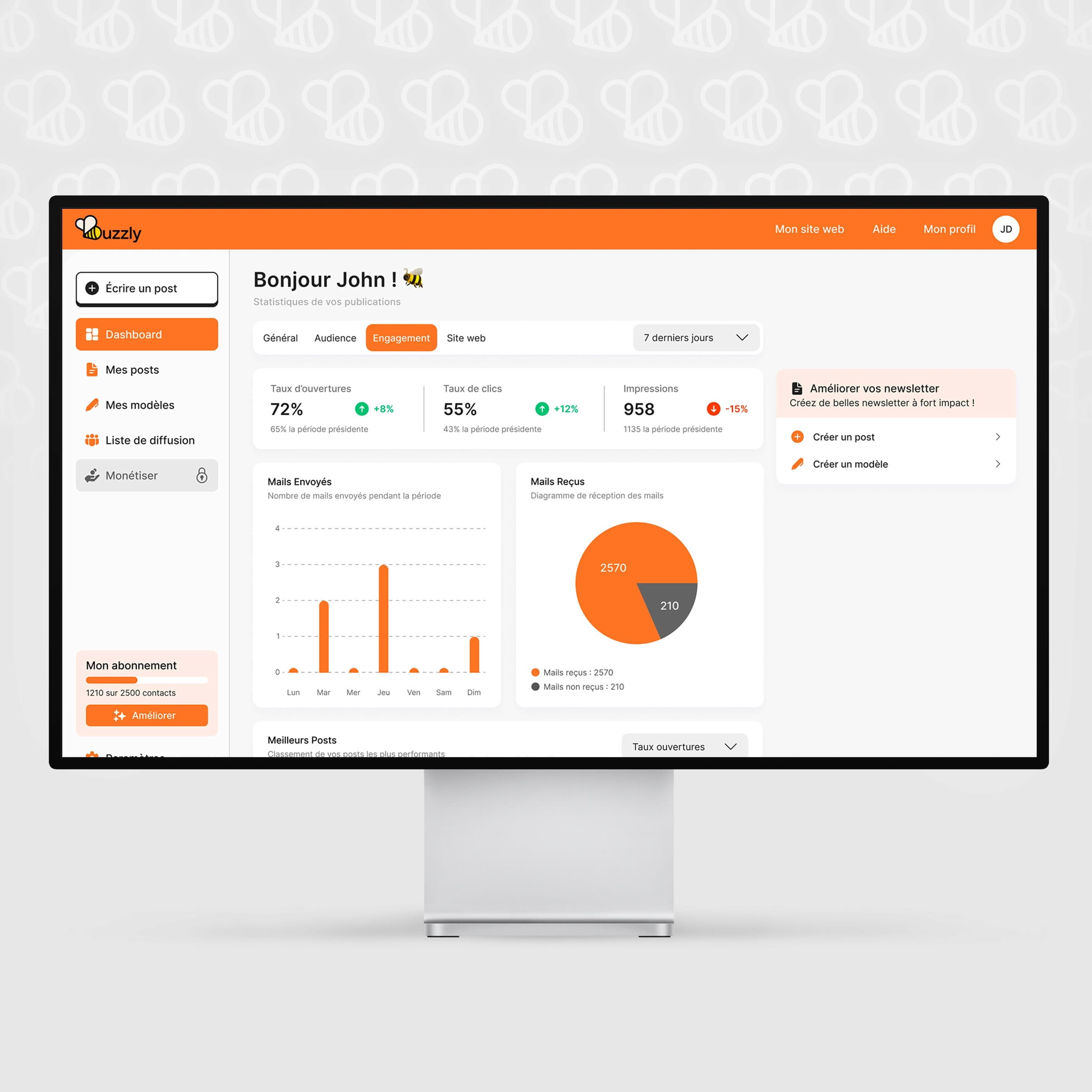 Buzzly, projet réalisé par Mirai Tech